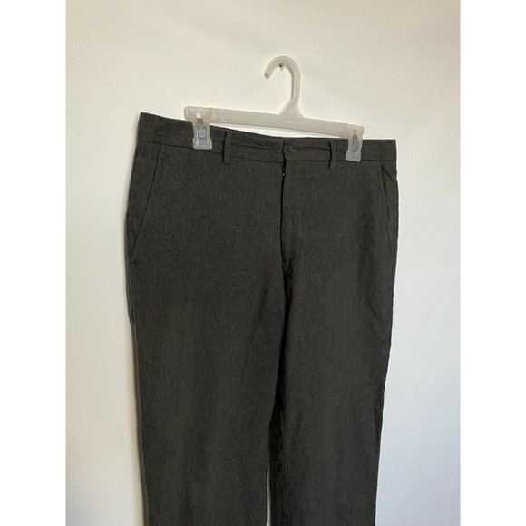 Polo Ralph Lauren Wool Pants Made in Italy Gray Cuffed Flat Front Mens 33x29. - Picture 2 of 11
